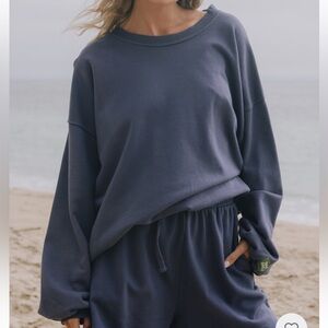 Daily Drills Oversized Crew, Navy XS/S